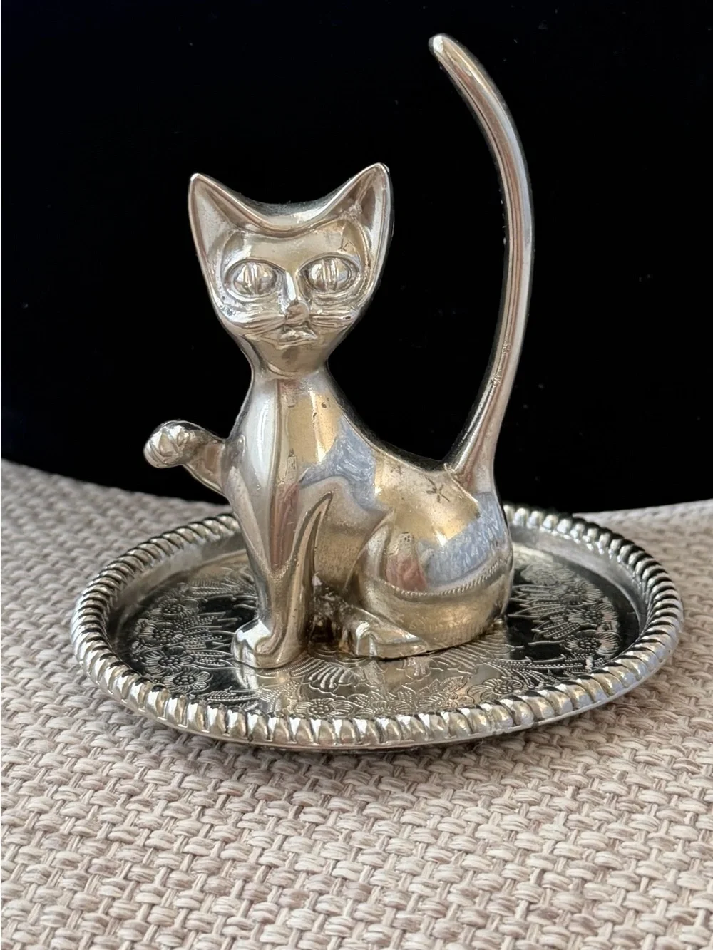 Vintage Cat Ring Holder